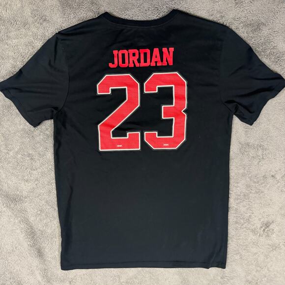 Air Jordan Dri Fit Shirt #23 Black Mens M Crew Neck Jumpman Nike Basketball - Picture 2 of 6